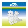 Supporto per tenda da sole Micel TLD08 Bianco 6,5 x 8,6 x 10,8 cm Asse