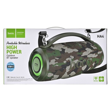 Altoparlante Bluetooth Portatile Hoco HA4 camouflage green