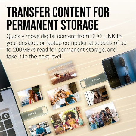 Memoria USB PNY P-FDI64GDULINKTYC-GE