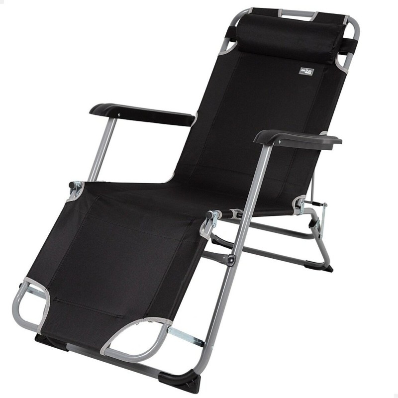 Lettino Aktive Nero 153 x 33 x 47 cm