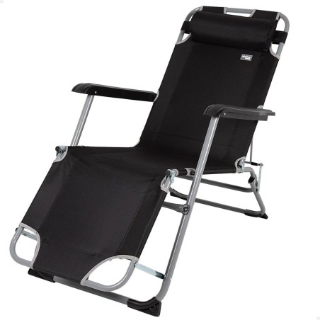 Lettino Aktive Nero 153 x 33 x 47 cm
