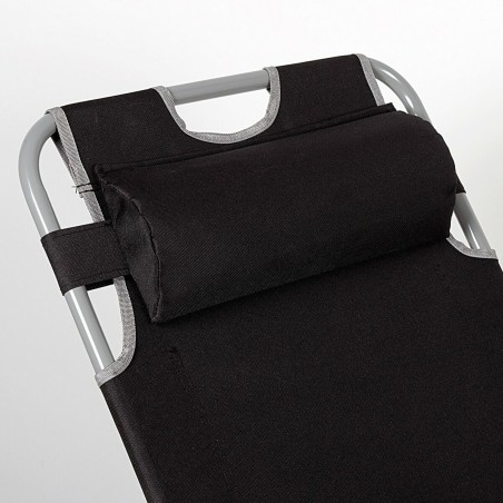 Lettino Aktive Nero 153 x 33 x 47 cm