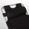 Lettino Aktive Nero 153 x 33 x 47 cm