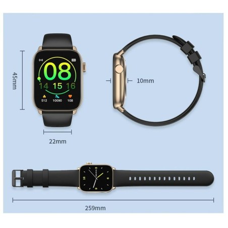 Smartwatch Oromed ORO SMART FIT 6 Nero Dorato 1,69"