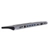 Hub USB-C T'NB DOCKUSBC11 Argentato