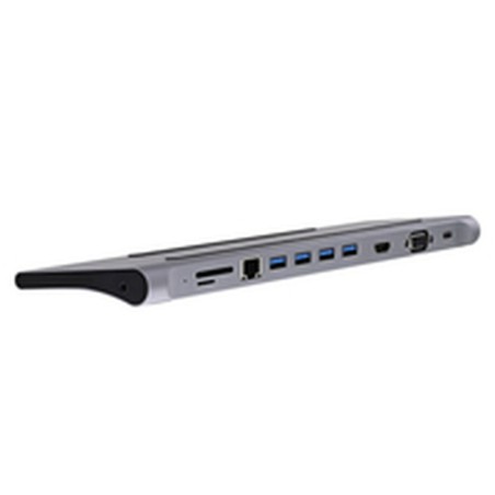 Hub USB-C T'NB DOCKUSBC11 Argentato