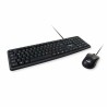 Tastiera e Mouse Equip 245201 Nero Qwerty in Spagnolo Spagnolo
