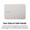 Hard Disk Esterno Toshiba HDTX210ESCAA 1 TB HDD Argentato Magnetica