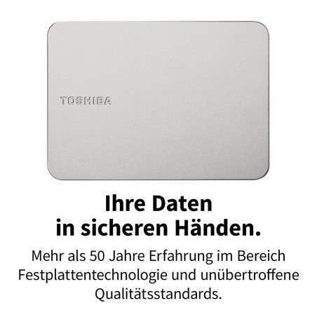 Hard Disk Esterno Toshiba HDTX210ESCAA 1 TB HDD Argentato Magnetica