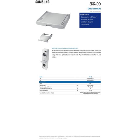 Lavatrice Samsung SKK-DD