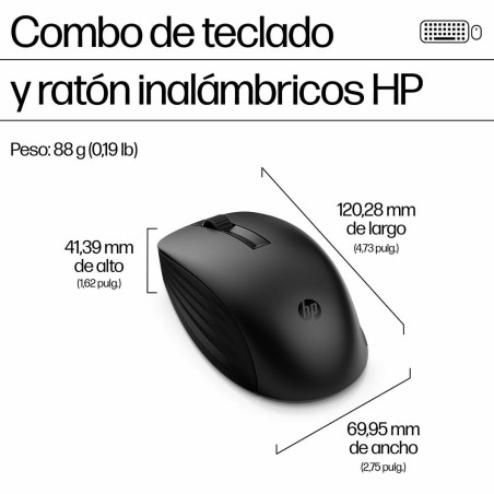 Tastiera e Mouse HP 4R009UT Nero