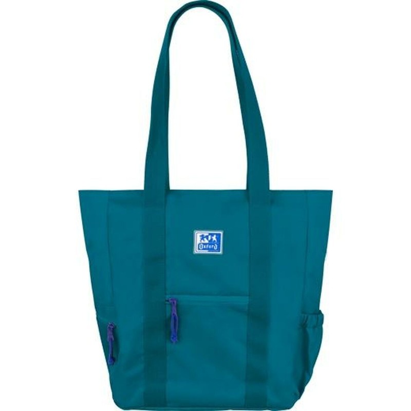 Borsa Oxford B-TRENDY AQUA Azzurro 34 x 31 x 12 cm (5 Unità)