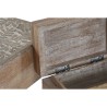 Scatola-Portagioie Home ESPRIT Bianco Naturale Legno di mango (2 Pezzi)
