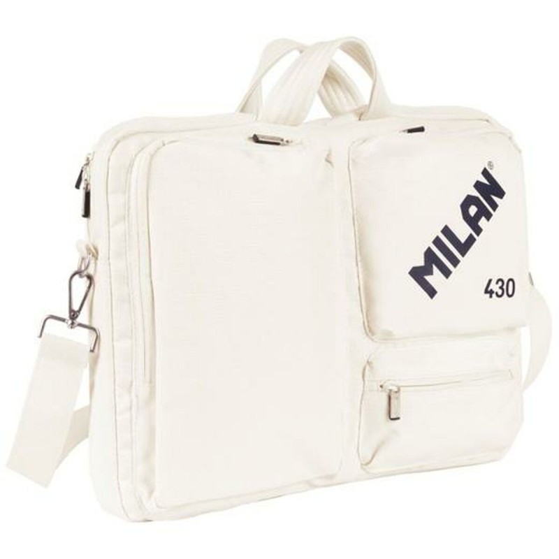 Valigetta per Portatile Milan Beige 42 x 34 x 9 cm Valigetta per Portatile Milan Beige 42 x 34 x 9 cm