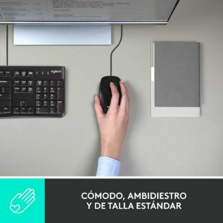 Mouse Logitech 910-006652 Nero 1000 dpi