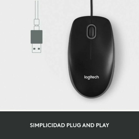 Mouse Logitech 910-006652 Nero 1000 dpi