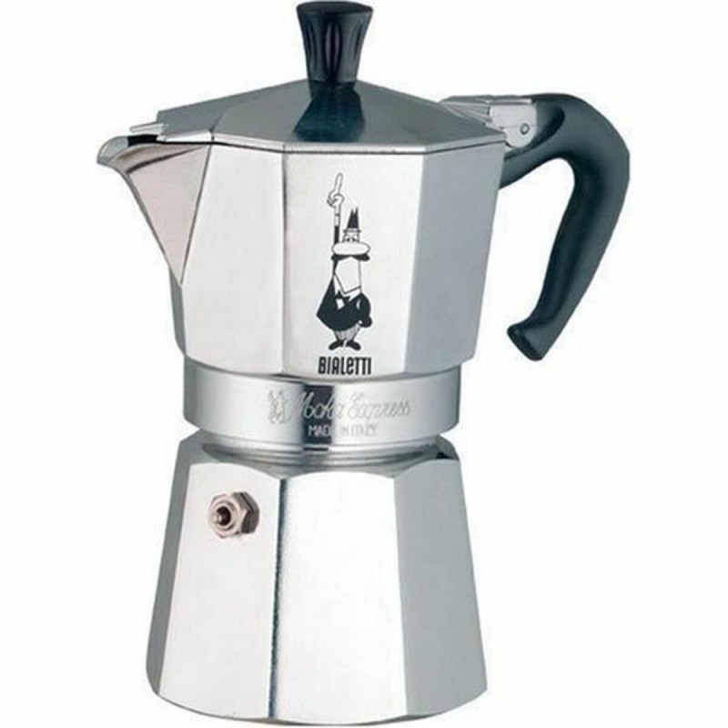 Caffettiera Italiana Bialetti Moka Express Alluminio Argentato Caffettiera Italiana Bialetti Moka Express Alluminio Argentato