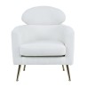 Poltrona Home ESPRIT Bianco Argentato Metallo 71 x 75 x 95 cm