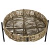 Set di 2 tavoli Home ESPRIT Nero Naturale Metallo 49 x 49 x 44 cm