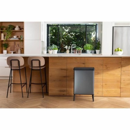 Secchio della spazzatura Curver VERTO Grigio Plastica 54 L