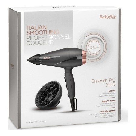 Phon Babyliss Smooth Pro 2100 Nero Rosa Monocromatica 2100 W
