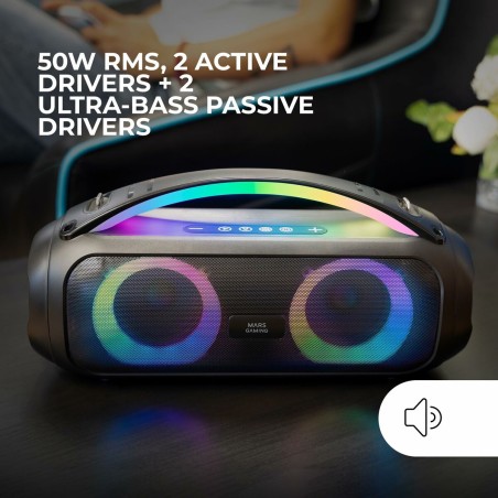 Altoparlante Bluetooth Portatile Mars Gaming MSPULSE Nero 4 W 50 W