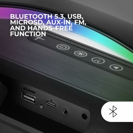 Altoparlante Bluetooth Portatile Mars Gaming MSPULSE Nero 4 W 50 W