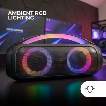 Altoparlante Bluetooth Portatile Mars Gaming MSPULSE Nero 4 W 50 W