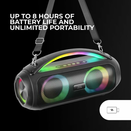 Altoparlante Bluetooth Portatile Mars Gaming MSPULSE Nero 4 W 50 W