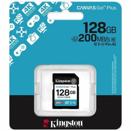 Scheda Di Memoria SDXC Kingston CANVAS Go! Plus 128 GB