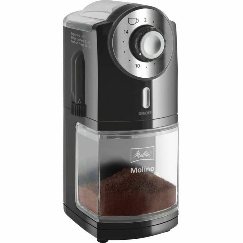 Macinacaffè Melitta 1019-02 Nero noir 200 g 100 W 1000 W Macinacaffè Melitta 1019-02 Nero noir 200 g 100 W 1000 W