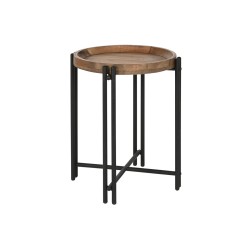 Tavolino Aggiuntivo Home ESPRIT Legno Metallo 50 x 50 x 60 cm