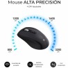 Tastiera e Mouse Subblim SUBKBC-DCOPW2 Nero