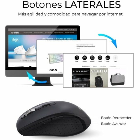 Tastiera e Mouse Subblim SUBKBC-DCOPW2 Nero