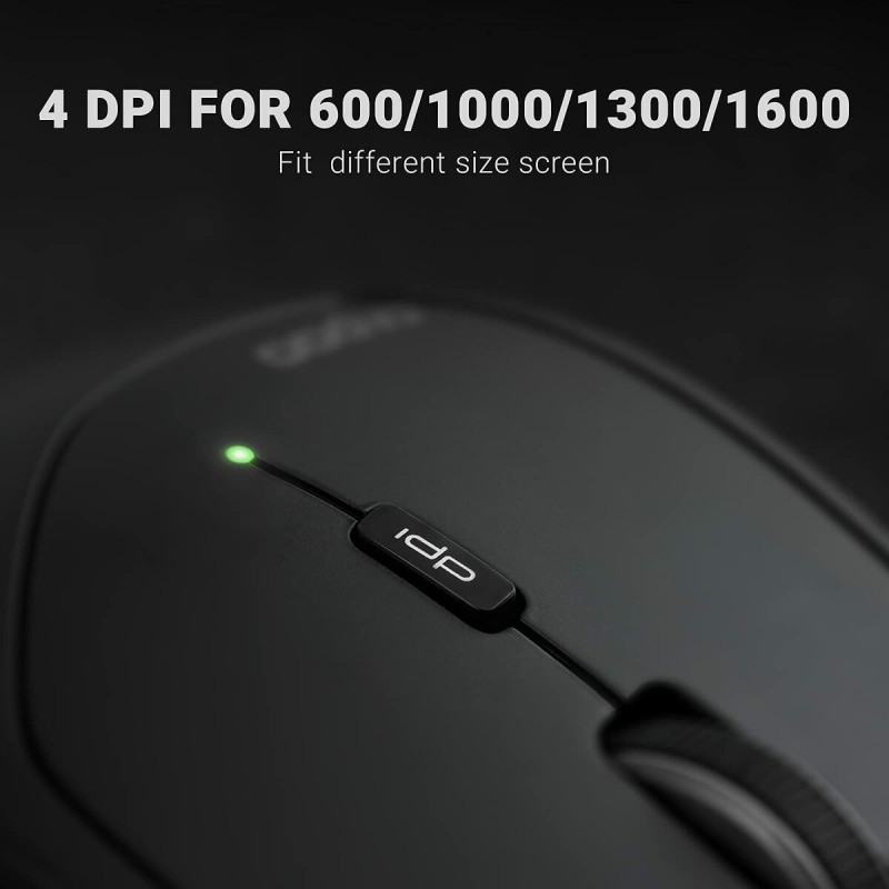 Mouse Rapoo Nero Verde 1600 dpi