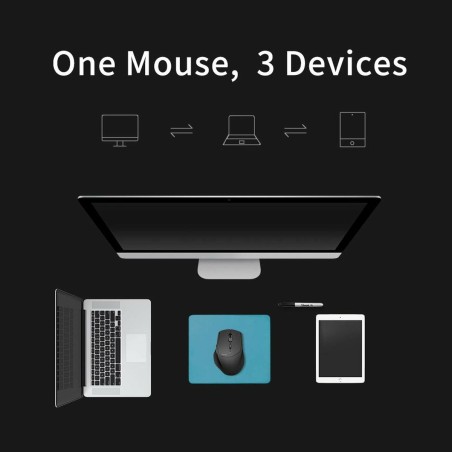 Mouse Rapoo Nero Verde 1600 dpi