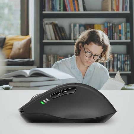 Mouse Rapoo Nero Verde 1600 dpi