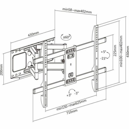 Supporto TV STELL SHO 5630 37"-80"