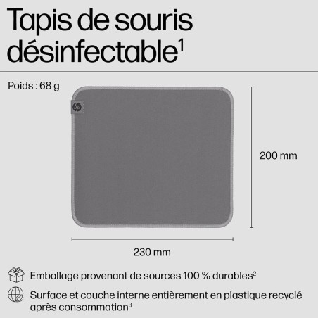 Tappetino per Mouse HP 8X595AA Grigio