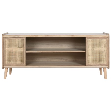 Mobile TV Home ESPRIT Naturale Rattan Legno di paulownia 120 x 35 x 54 cm