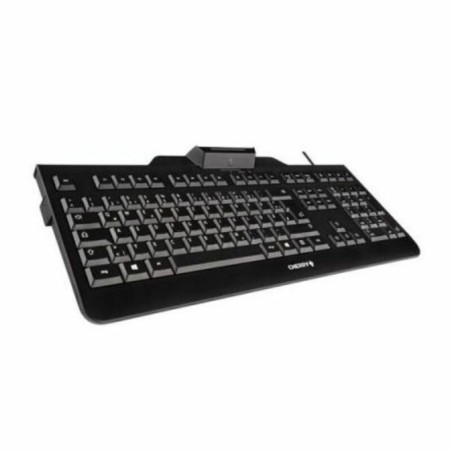 Tastiera con Lettore Cherry JK-A0100ES-2 Nero Qwerty in Spagnolo
