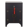 Comodino DKD Home Decor Abete Rosso Nero Legno MDF 45 x 34 x 66 cm