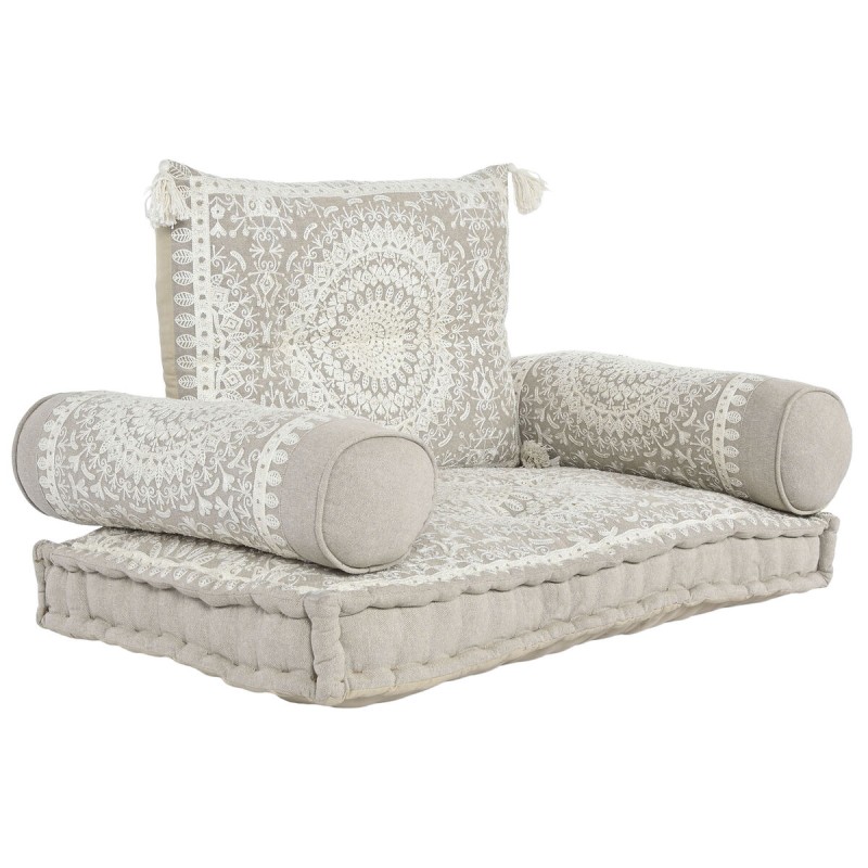 Poltrona DKD Home Decor Bianco Beige 90 x 56 x 15 cm Poltrona DKD Home Decor Bianco Beige 90 x 56 x 15 cm