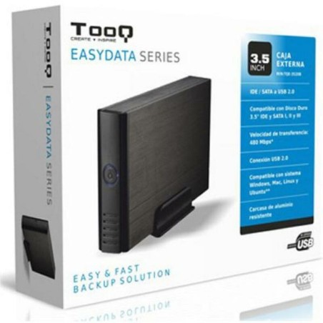 Scatola Esterna TooQ TQE-3520B HD 3.5" IDE / SATA III USB 2.0 Nero 3,5"