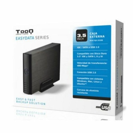 Scatola Esterna TooQ TQE-3520B HD 3.5" IDE / SATA III USB 2.0 Nero 3,5"