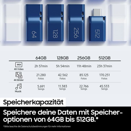 Memoria USB Samsung MUF-512DA4/APC Grigio 512 GB