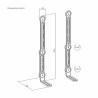 Supporto Altoparlante Aisens SPK03U-375 Nero