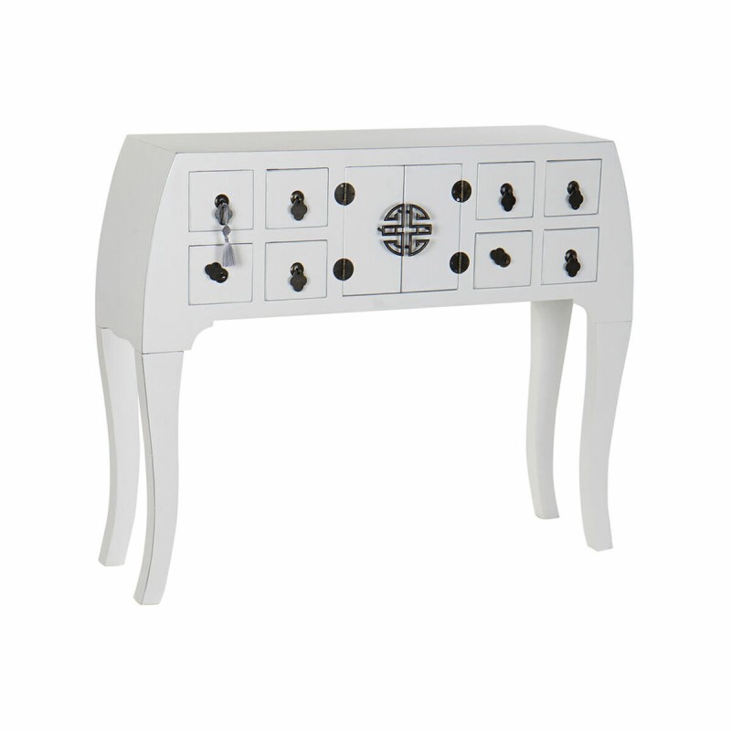 Ingresso DKD Home Decor Bianco Argentato 98 x 26 x 80 cm Ingresso DKD Home Decor Bianco Argentato 98 x 26 x 80 cm