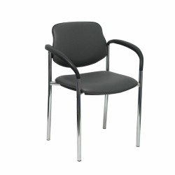 Sedia per Reception Villalgordo Piqueras y Crespo SP600CB Grigio scuro Con braccioli