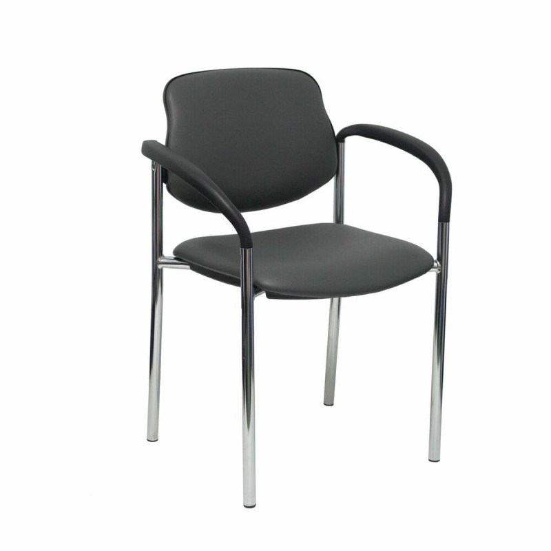 Sedia per Reception Villalgordo Piqueras y Crespo SP600CB Grigio scuro Con braccioli Sedia per Reception Villalgordo Piqueras y Crespo SP600CB Grigio scuro Con braccioli